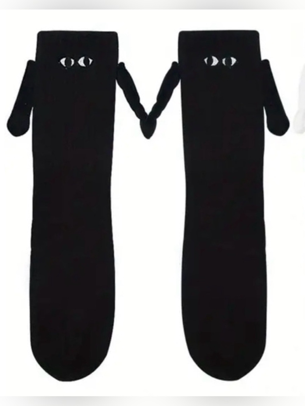 Black Over-the-Knee Eye Detail Hosiery Socks - Brand: